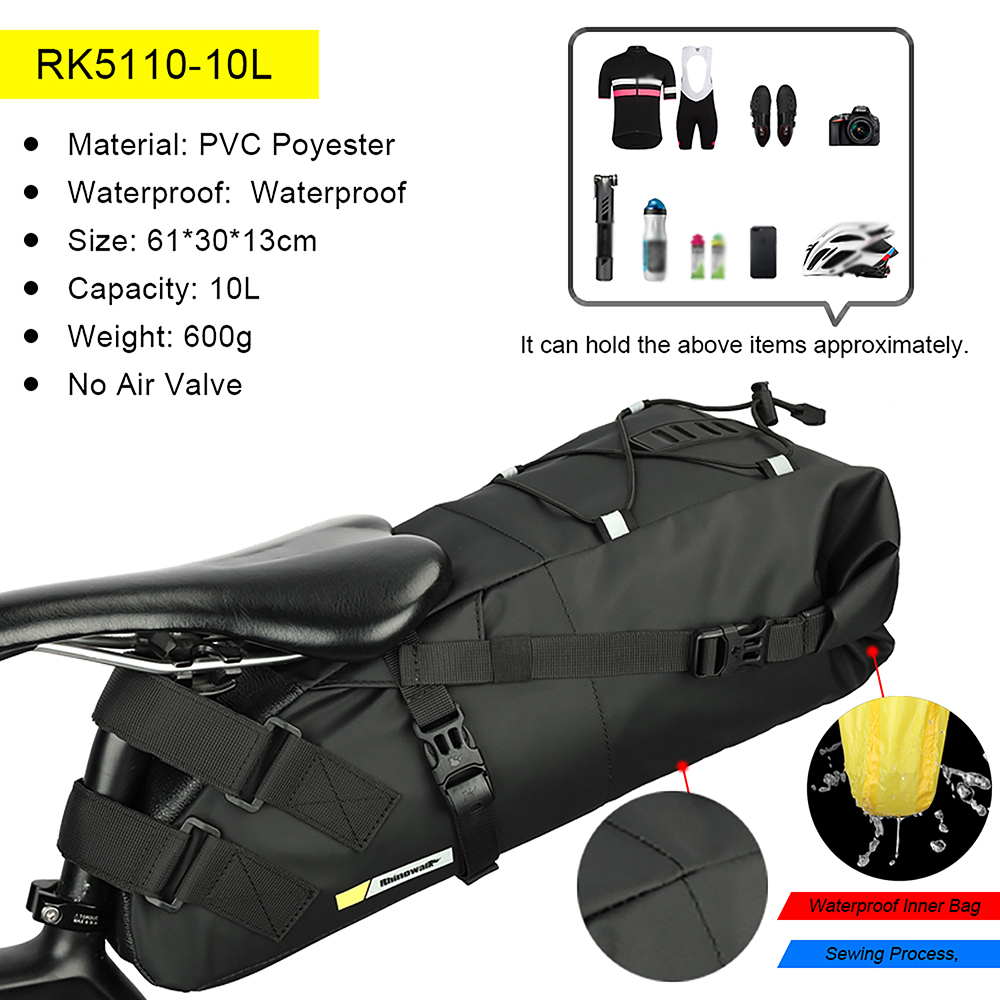 Saddle Bag Under Seat - Borsa da Sella per Bicicletta Impermeabile,
