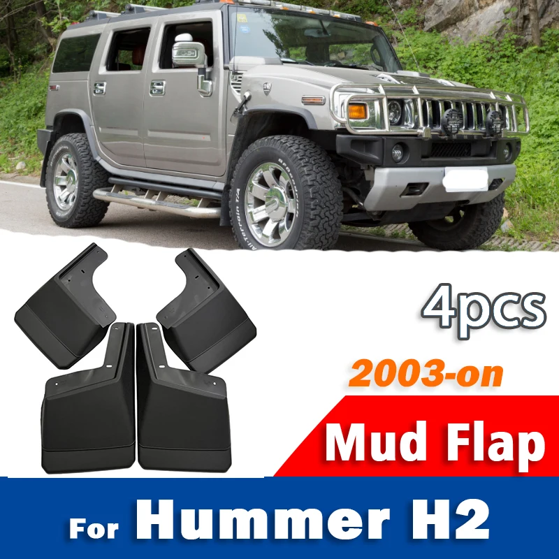 Fender Mudguard Set - Parafanghi per Hummer H2, Set di