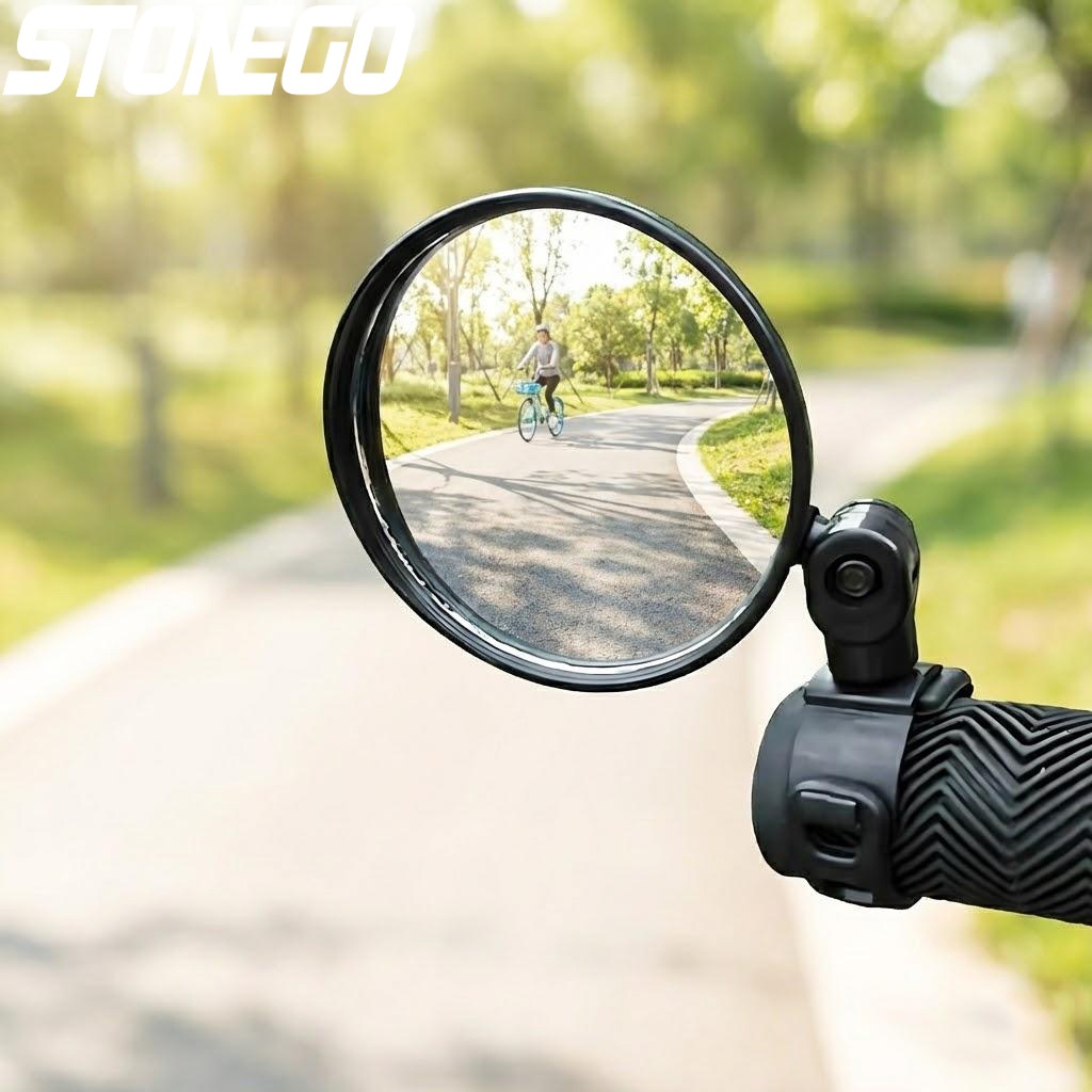 Mirror Handlebar Convex - Specchietto Retrovisore Regolabile per Manubrio Bici,