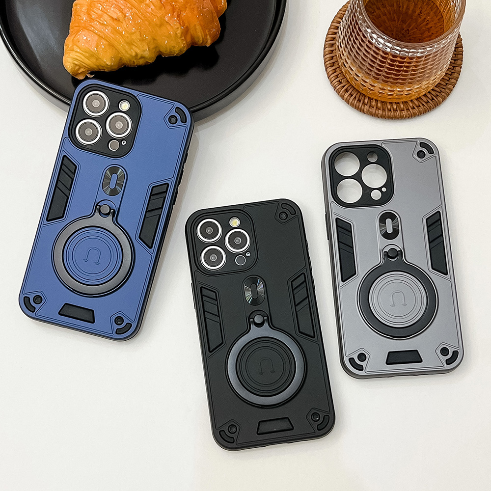 Kickstand Adjustable - Custodia per telefono con anello magnetico