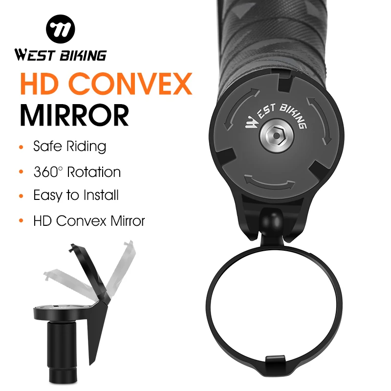 Mirror Handlebar Convex - WEST BIKING specchietto retrovisore per bicicletta