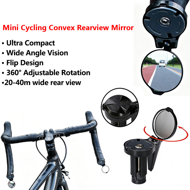 Mirror Handlebar Convex - Specchio Convesso Ultra Compatto per Ciclismo