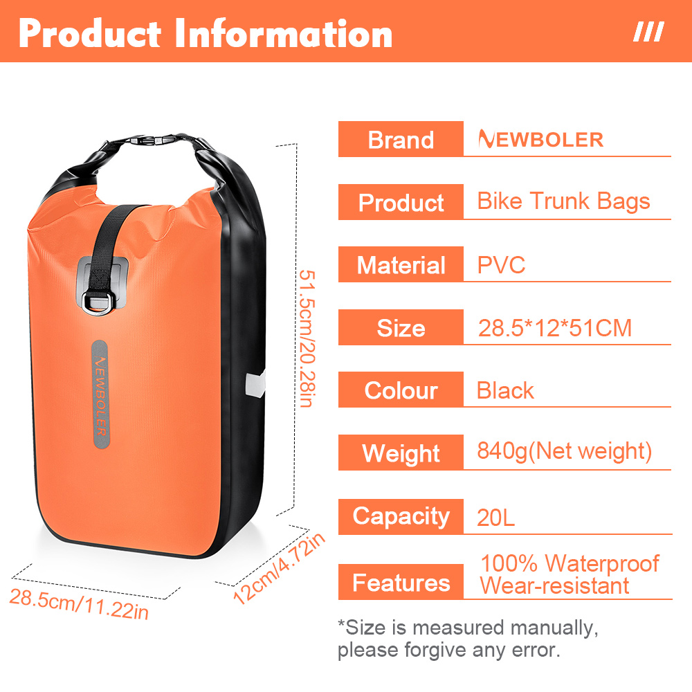 NEWBOLER 10L 20L Impermeabile  - Cycling Commuter Backpack Waterproof recensione e prezzo