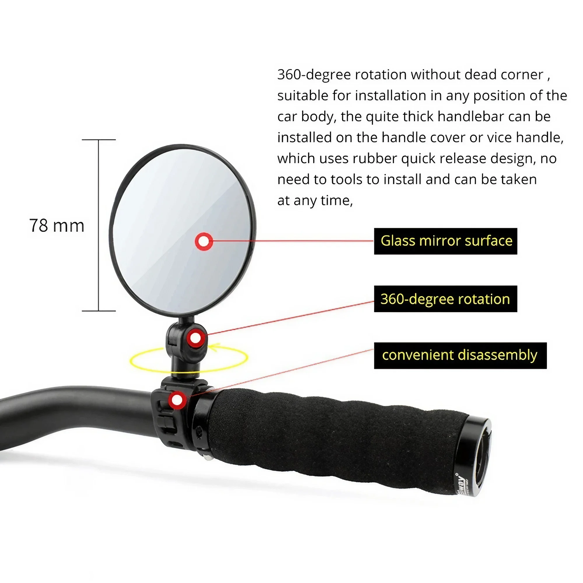 Specchietto Retrovisore Regola - Mirror Handlebar Convex recensione e prezzo