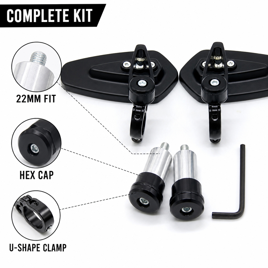 Specchietti Retrovisori per Mo - Mirror Handlebar Convex recensione e prezzo