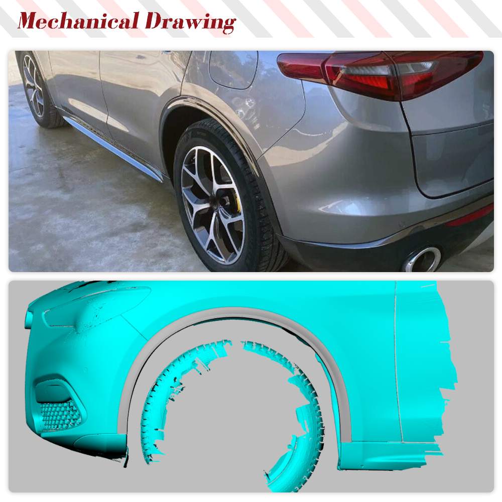 Archi delle ruote dell'auto pe - Fender Mudguard Set recensione e prezzo