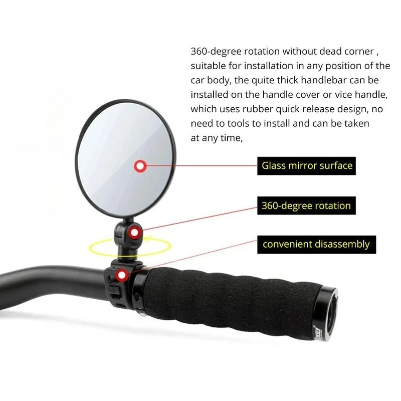 Specchietti retrovisori per ma - Mirror Handlebar Convex recensione e prezzo